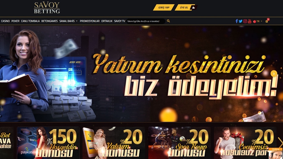 savoybetting web sitesi giriş sayfası