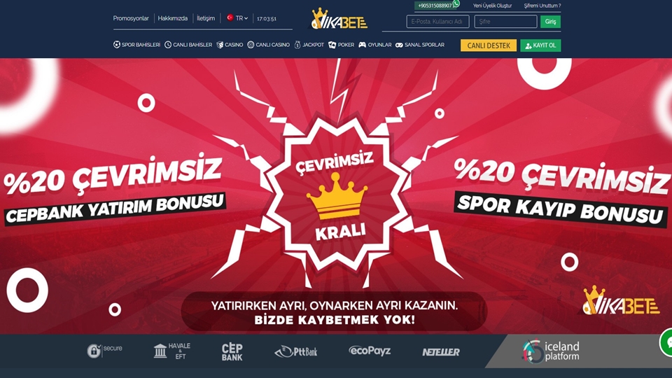 vikabet web sitesi giriş sayfası