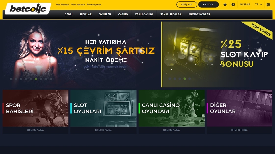 betcolic web sitesi giriş sayfası